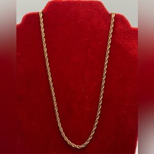 Love Earth Sterling Silver & Gold Filled Rope Chain